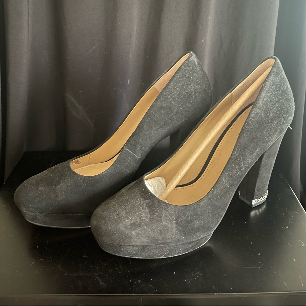 Michael Kors, black suede heels